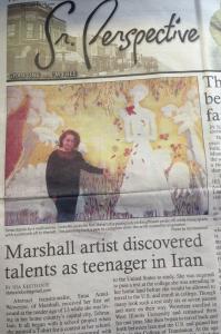 Marshall Artist Discovered Talents As Teenager In Iran